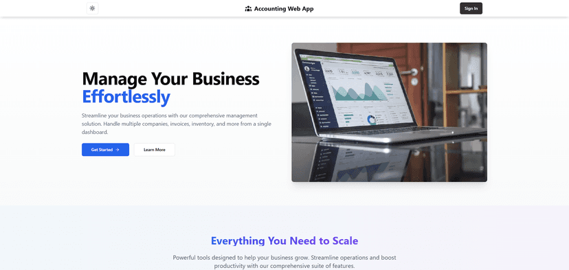 Accounting Web App preview